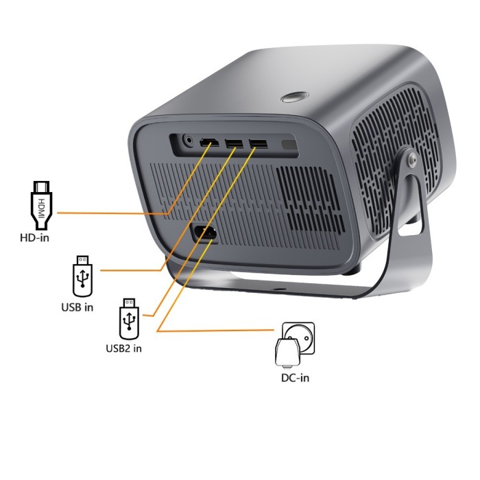 Máy Chiếu Mini 4K K670 Plus - Siêu Nét, Di Động, Trải Nghiệm Rạp Phim Tại Nhà