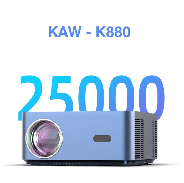 Máy Chiếu Mini Kaw K880, Xem Phim, Chơi Game, Thuyết Trình Tiện Lợi, Độ Sáng Tốt