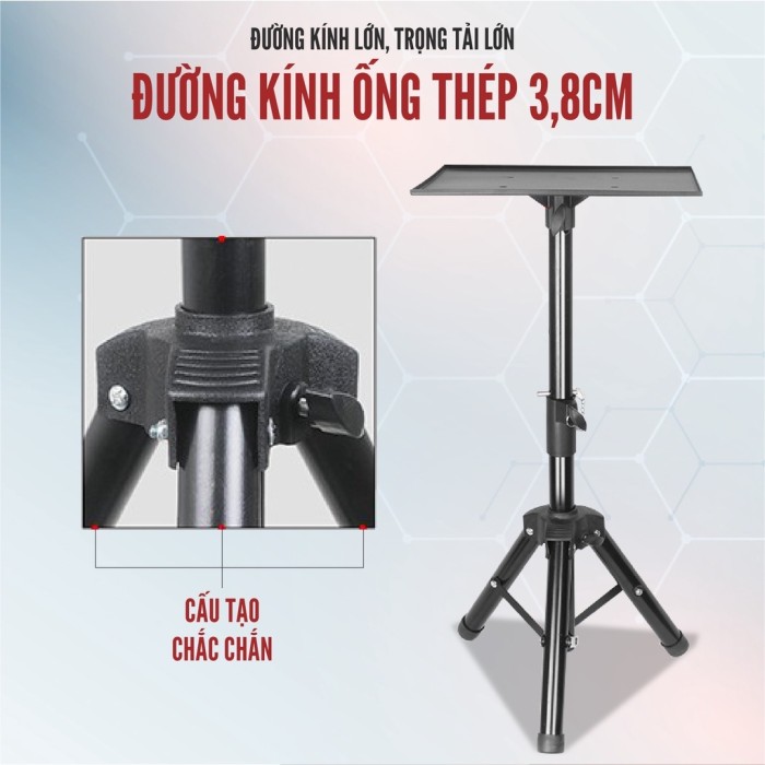 Giá Treo Máy Chiếu 3 Chân 1.8m, Chân Đế Vững Chãi, An Toàn Cho Máy Chiếu Của Bạn