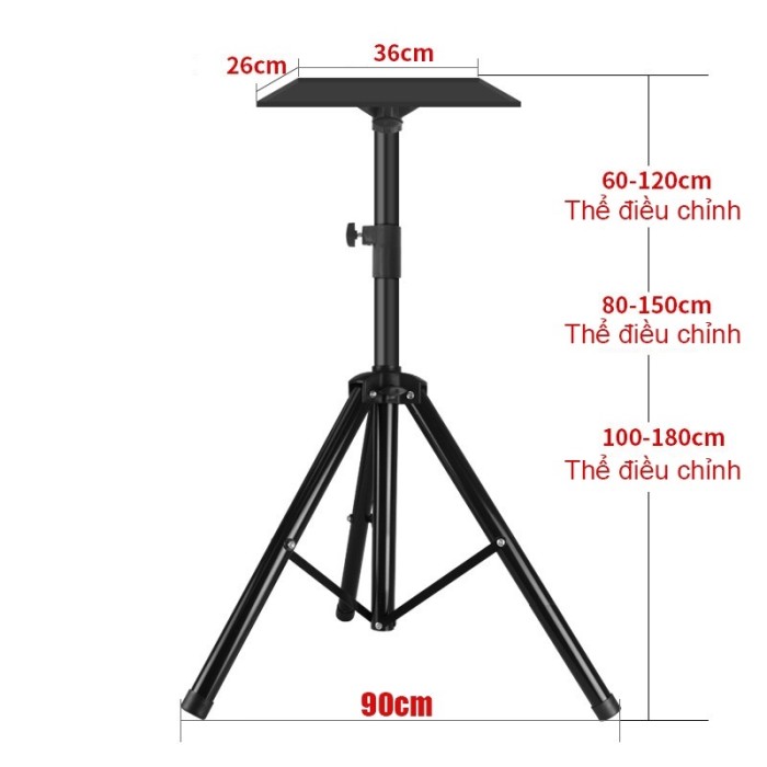 Giá Treo Máy Chiếu 3 Chân 1.8m, Chân Đế Vững Chãi, An Toàn Cho Máy Chiếu Của Bạn