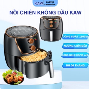 Nồi Chiên Không Dầu 8L KAW, Nấu Nướng Nhanh Gọn, Ít Dầu Mỡ, Dung Tích Lớn