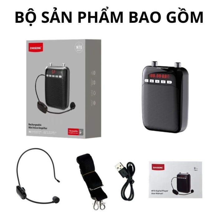 Loa Trợ Giảng Không Dây KAW M70, Lý Tưởng Cho Giảng Dạy, Thuyết Trình, Bán Hàng Lưu Động