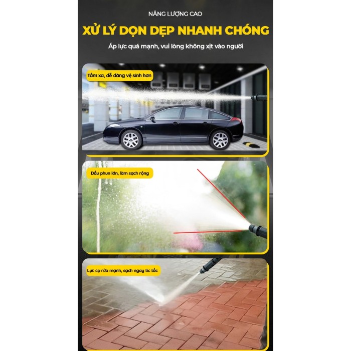 Máy Rửa Xe Đa Năng 335A, Rửa Xe, Tưới Cây, Vệ Sinh Sân Vườn Áp Lực Cao