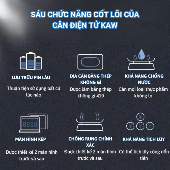 Cân Tính Tiền Điện Tử KAW K550, Thiết Kế Bền Bỉ, Dung Lượng Lớn, Phù Hợp Kinh Doanh