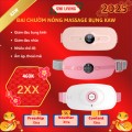 Đai Massage Chườm Nóng KAW, Giảm Đau Lưng, Vai, Bụng, Cải Thiện Tuần Hoàn Máu