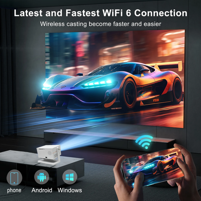 Máy Chiếu Everycom YG628 Ultra 1080P Cho Gia Đình, Văn Phòng, Giải Trí Đa Phương Tiện