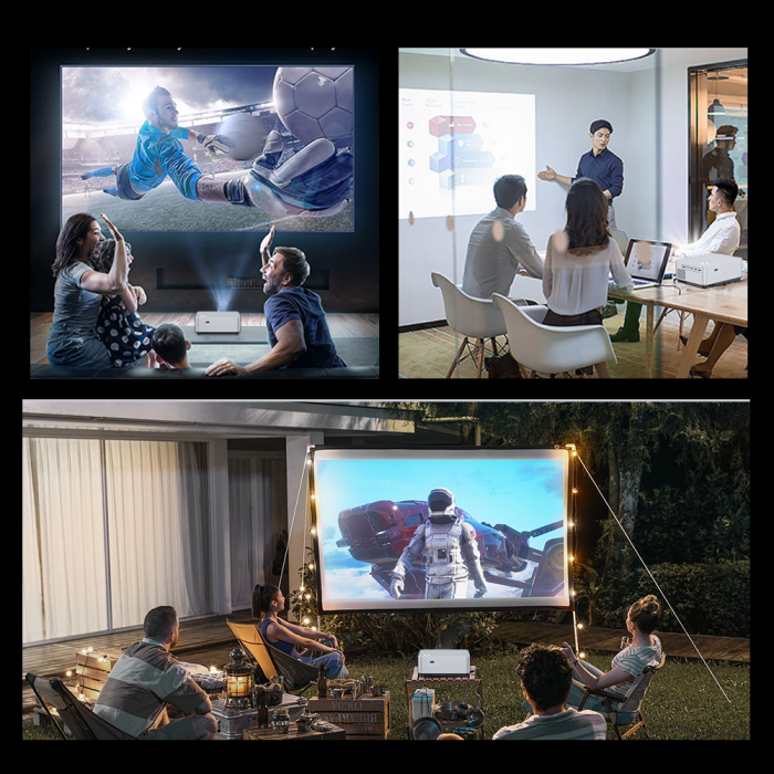 Máy Chiếu 4K Everycom X30W Pro, Android TV, WiFi, Auto Focus, Thông Minh, Tiện Lợi