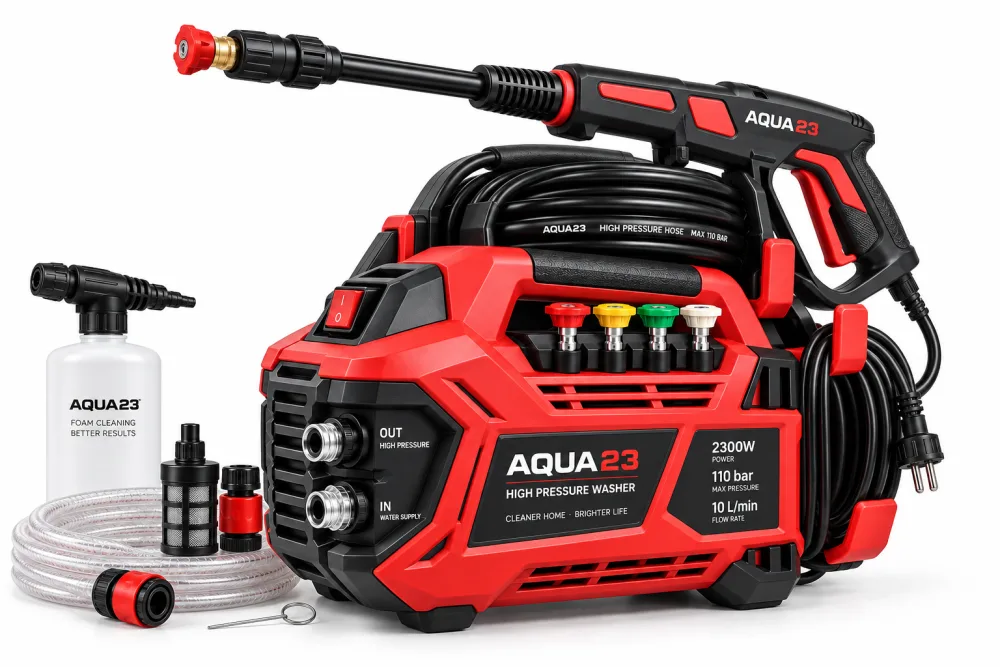 Máy rửa xe cao áp cầm tay AQUA23